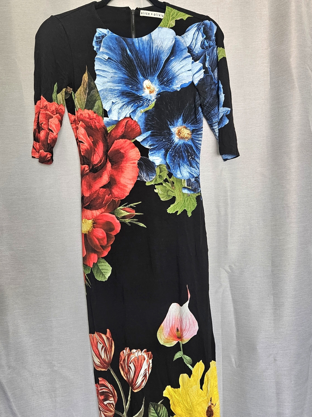 Alice + Olivia Delora Le Parisien Midi Dress Size 2 - Picture 5 of 10